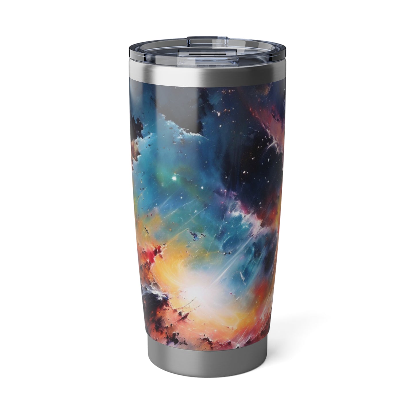 Galaxy Nebula Vagabond 20oz Tumbler - Insulated Stainless Steel Travel Tumbler, Spill-Re sistant, Double-Wall, Car Cup Holder Friendly. Cosmic Travel Tumbler - Space-Inspired 20oz Insulated Drinkware, Perfect for Travel, Camping, Gifts, and Stargazing