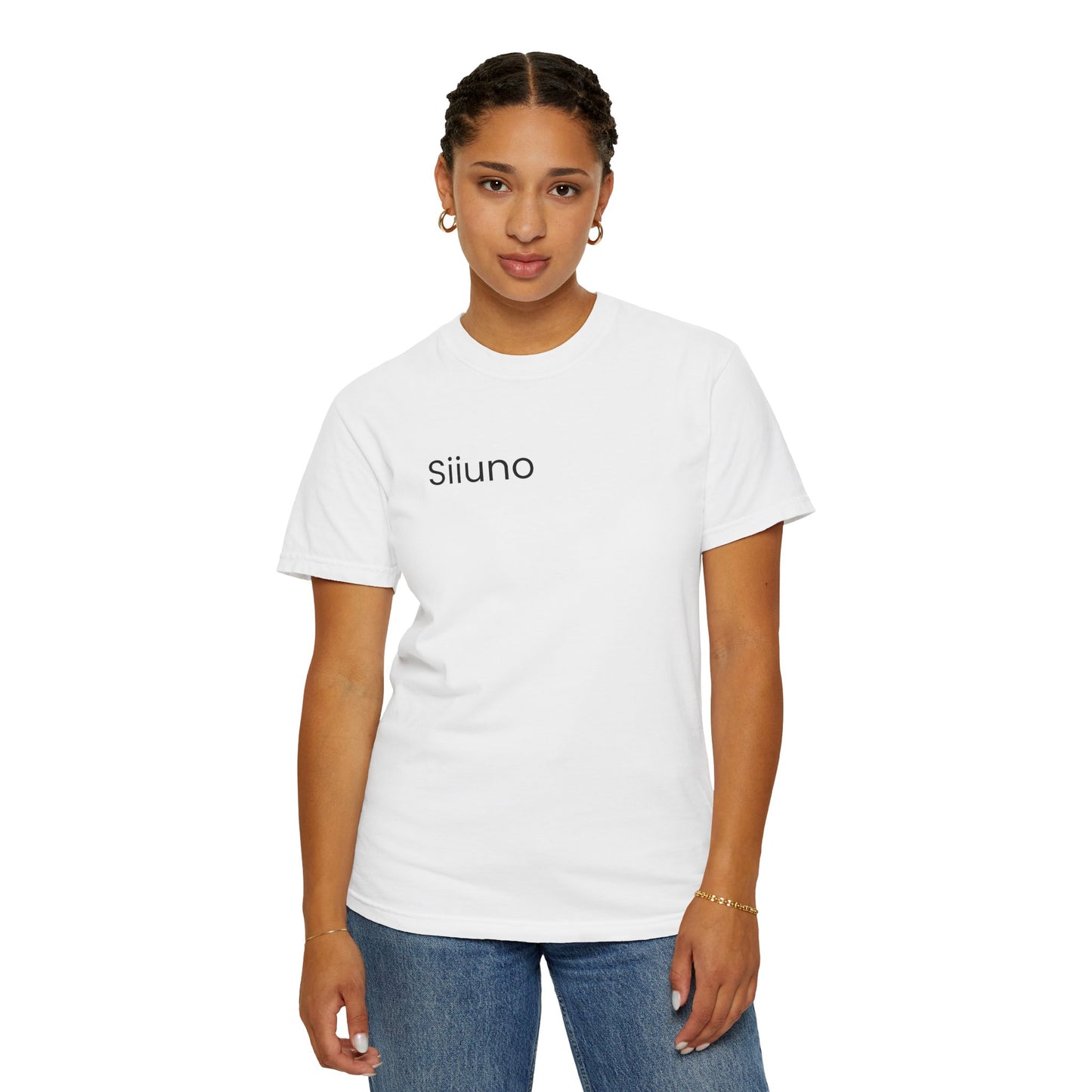 Siiuno Garment-Dyed T-shirt for Everyday Comfort, Unisex Tee for Casual Wear, Gift for Friends, Relaxed Style Tee, Versatile Summer Top