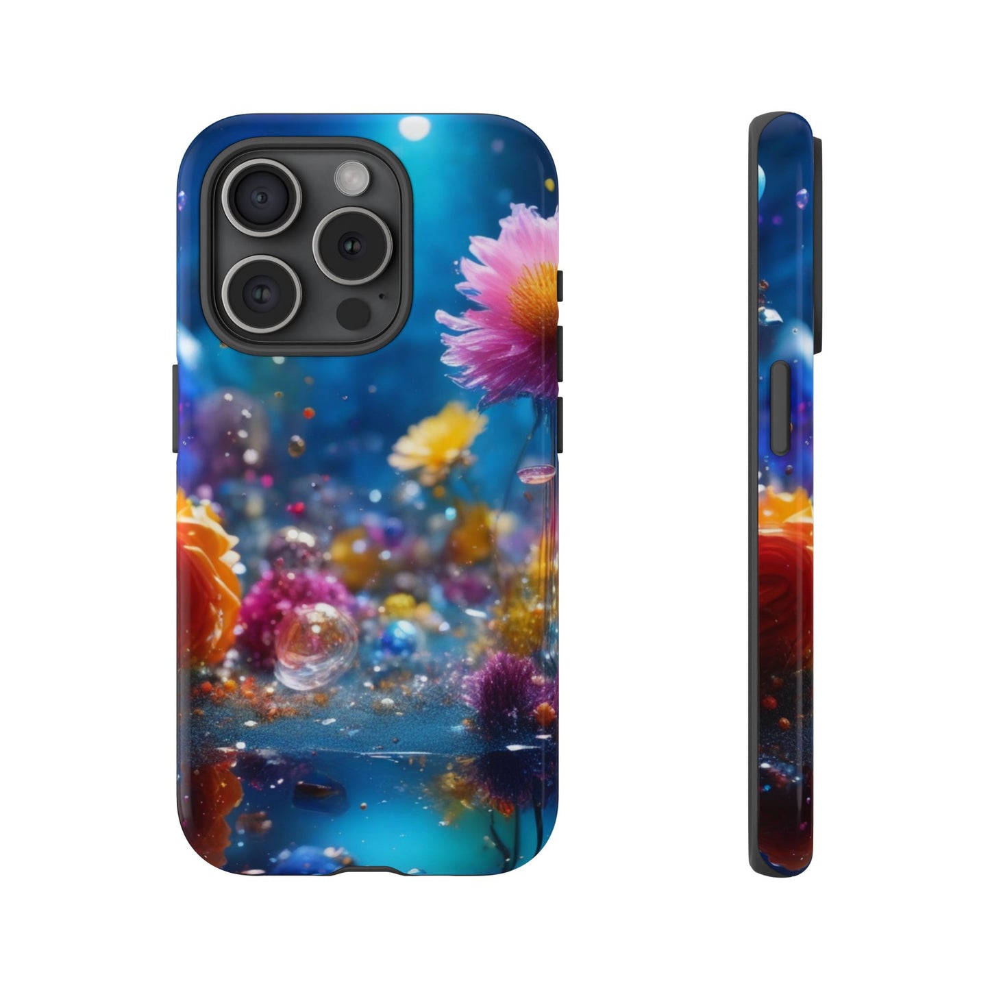 Floral Tough Phone Case for iphone 17/16/15 — Vibrant Flower Design