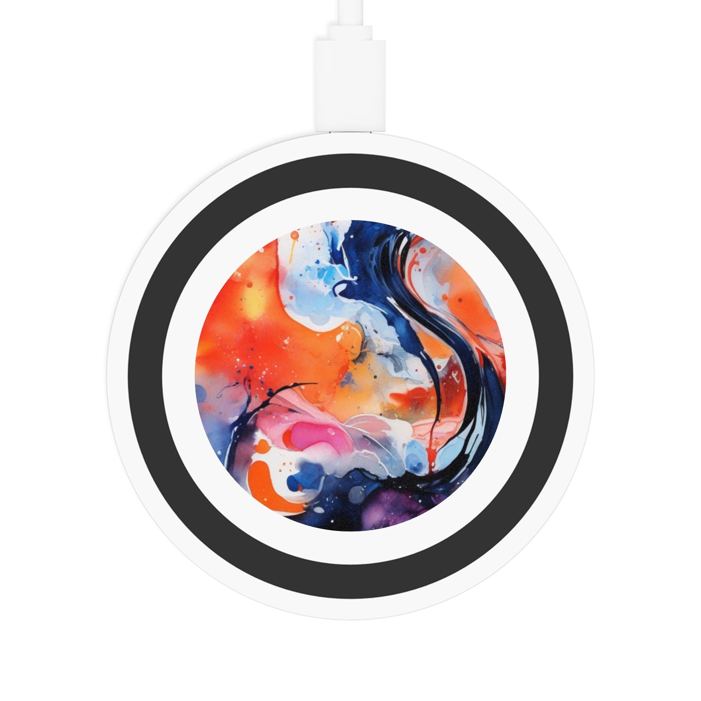 Abstract Colorwave Wireless Charging Pad — Quake Design