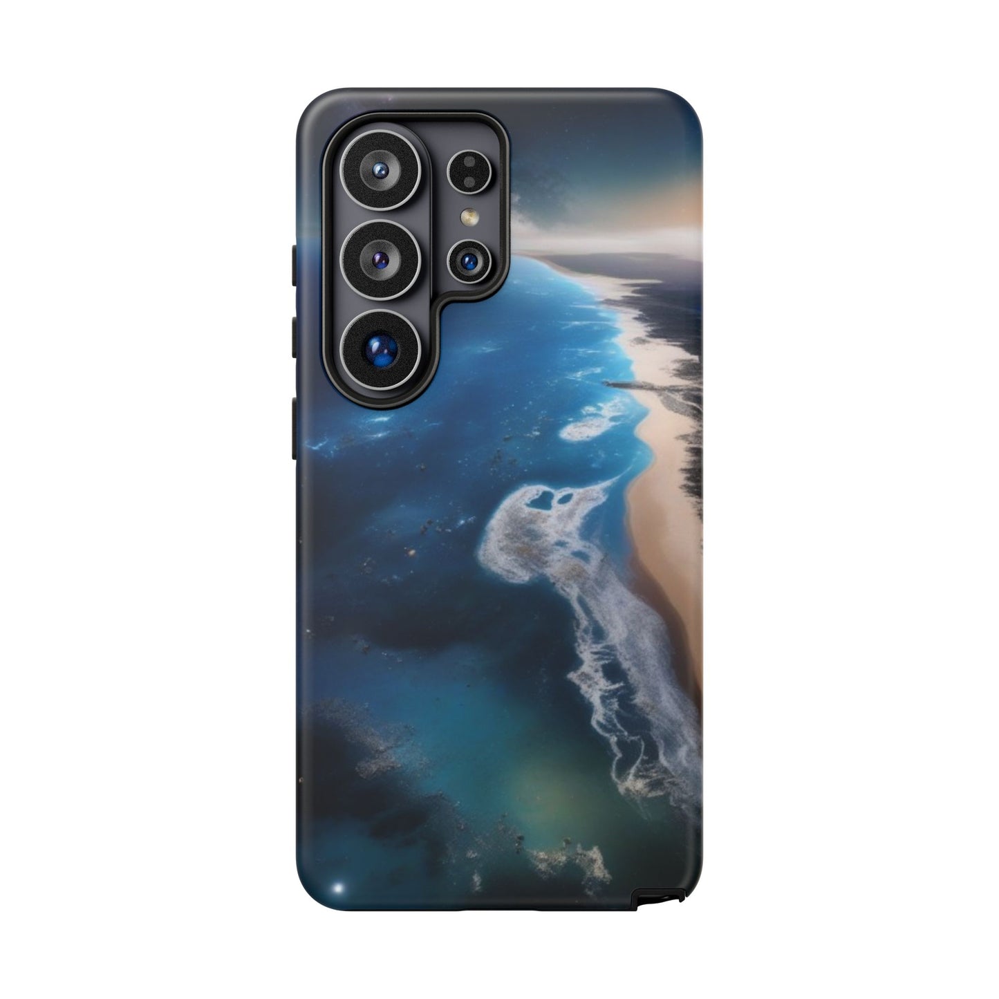 Tough Case Phone Case for Samsung Galaxy S26/S25/S24/S23/S22 – Dual Layer, Matte/Glossy Finish, Wireless Charging CompatibleOcean Wave Phone Case - Tough, Stylish Protection for Beach Lovers