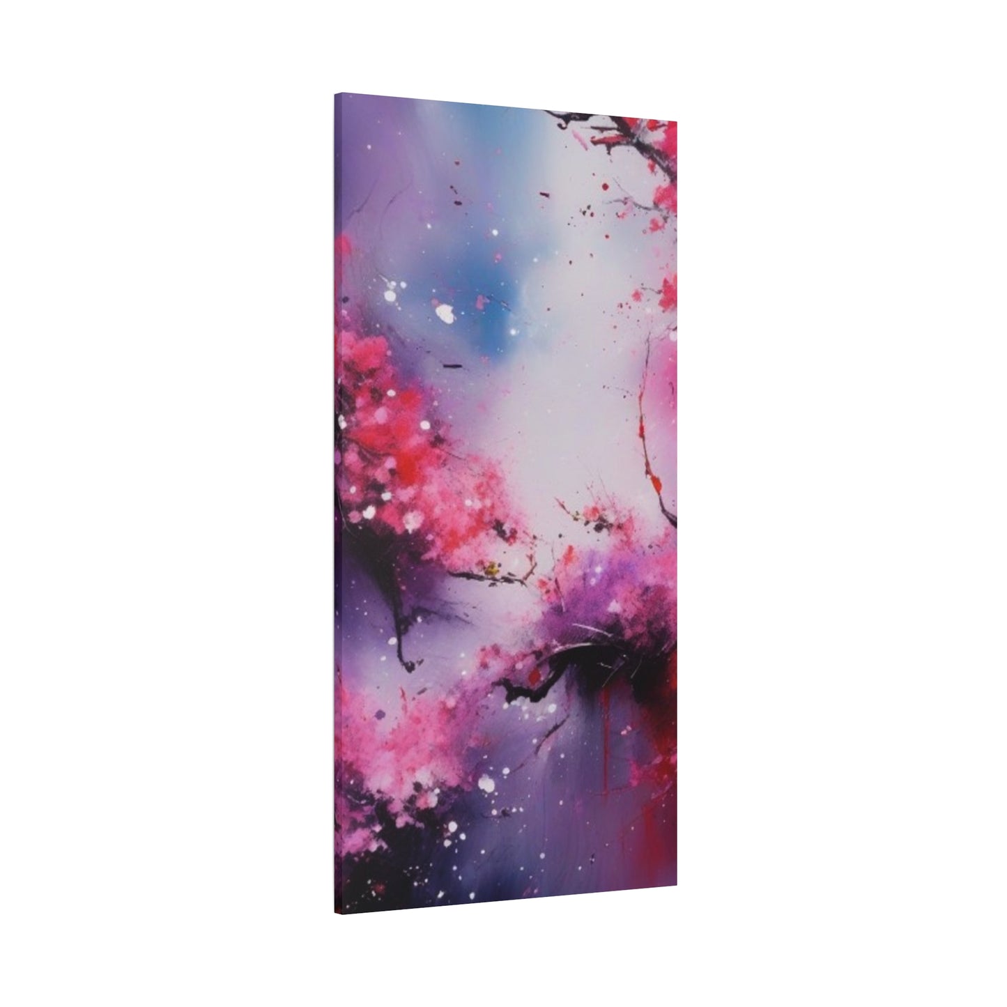 Abstract Art Canvas Print – Modern Wall Art, Cherry Blossoms, Mother's Day, Birthday, Digital Artwork, Matte Canvas, Ready to Hang, Home & Office Décor, Modern Wall Décor