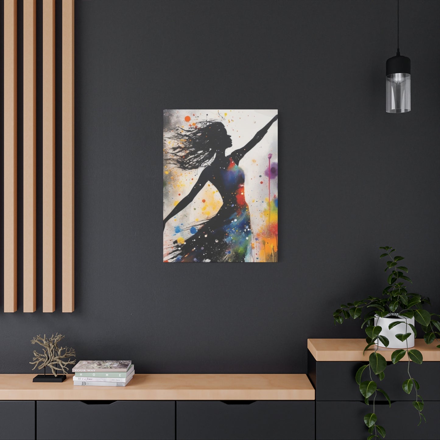 Abstract Art Canvas Print – Modern Wall Art, Matte Canvas, Ready to Hang, Home & Office Décor, Modern Wall Décor, Stretched Canvas Print, Modern Art Decor, Dance Wall Art, Vibrant Home Decoration