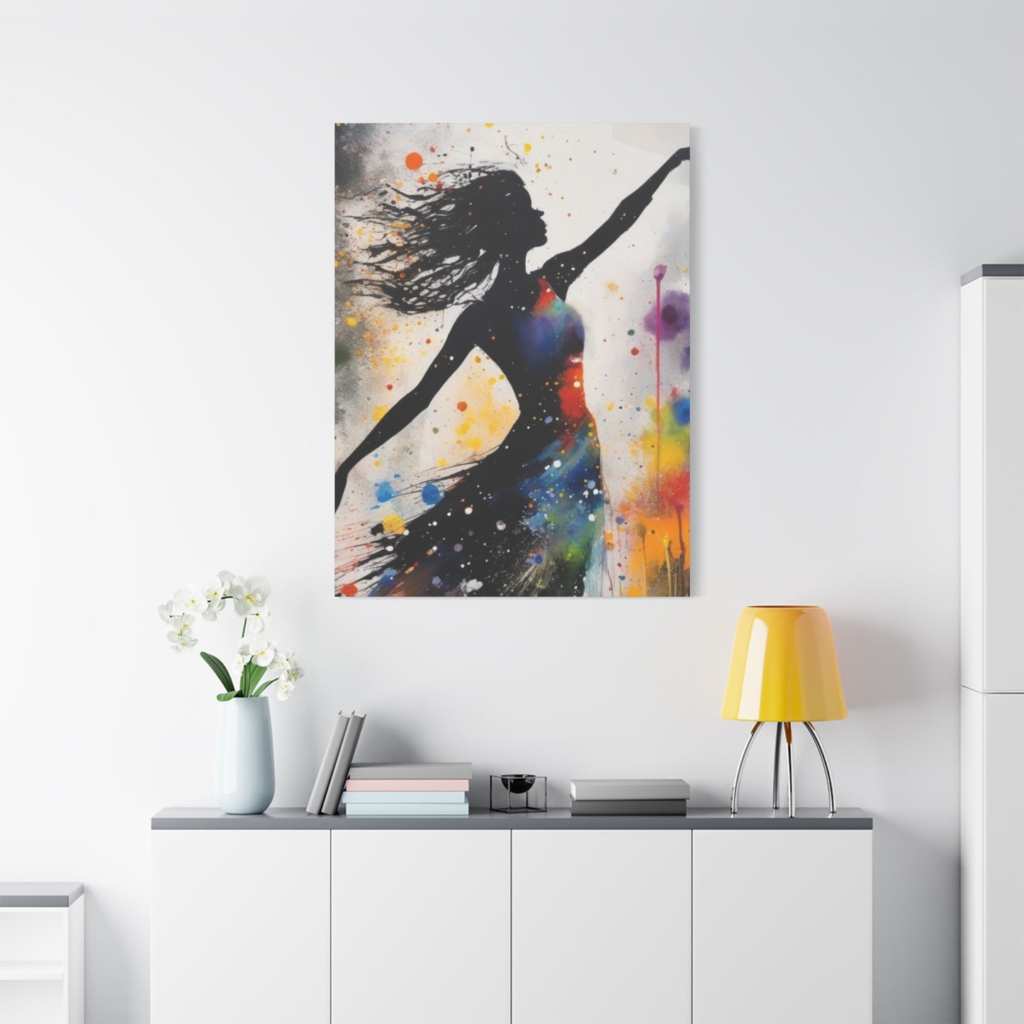 Abstract Art Canvas Print – Modern Wall Art, Matte Canvas, Ready to Hang, Home & Office Décor, Modern Wall Décor, Stretched Canvas Print, Modern Art Decor, Dance Wall Art, Vibrant Home Decoration