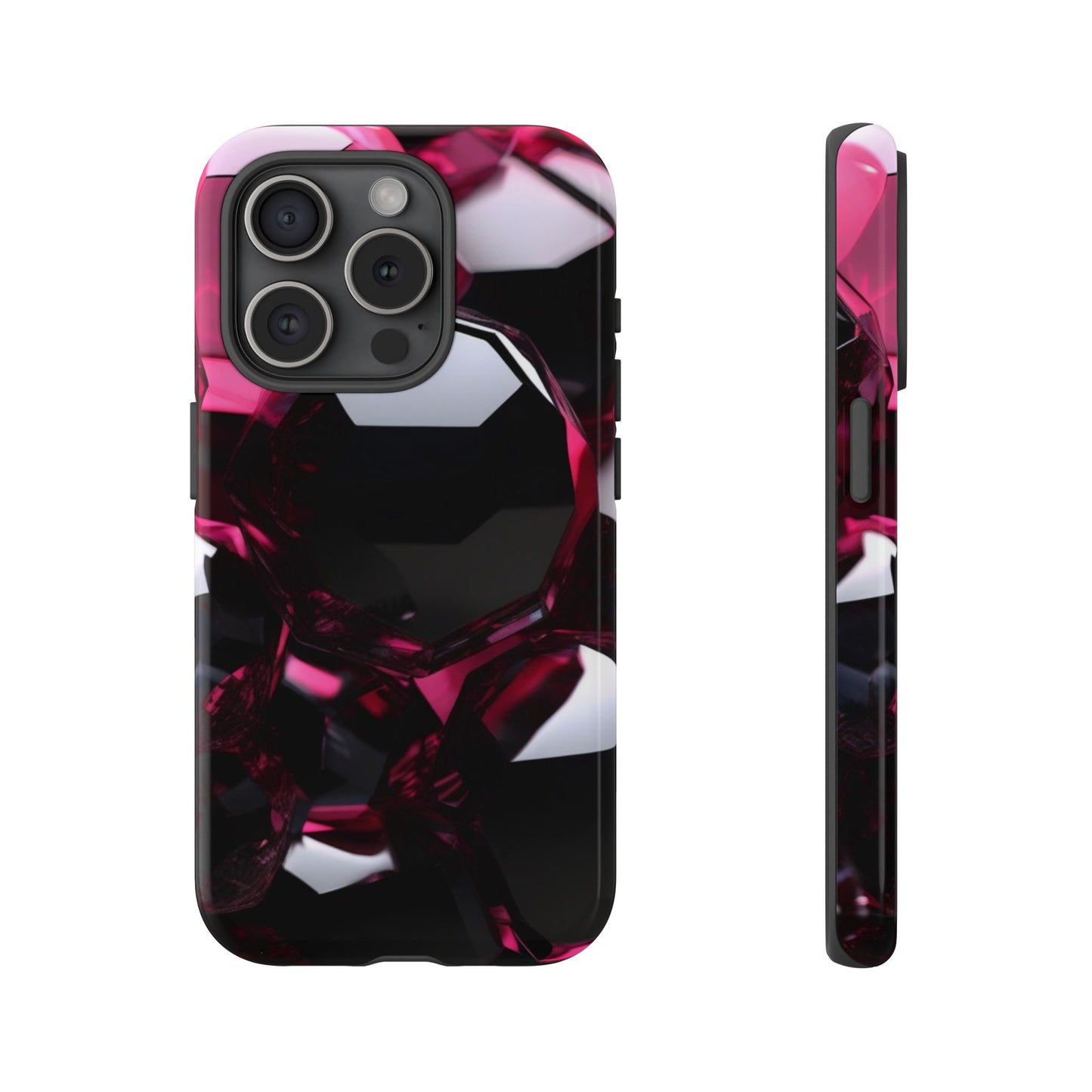 iPhone Tough Case Phone Case for iPhone 14\15\16\17 – Dual Layer, Matte/Glossy Finish, Wireless Charging Compatible