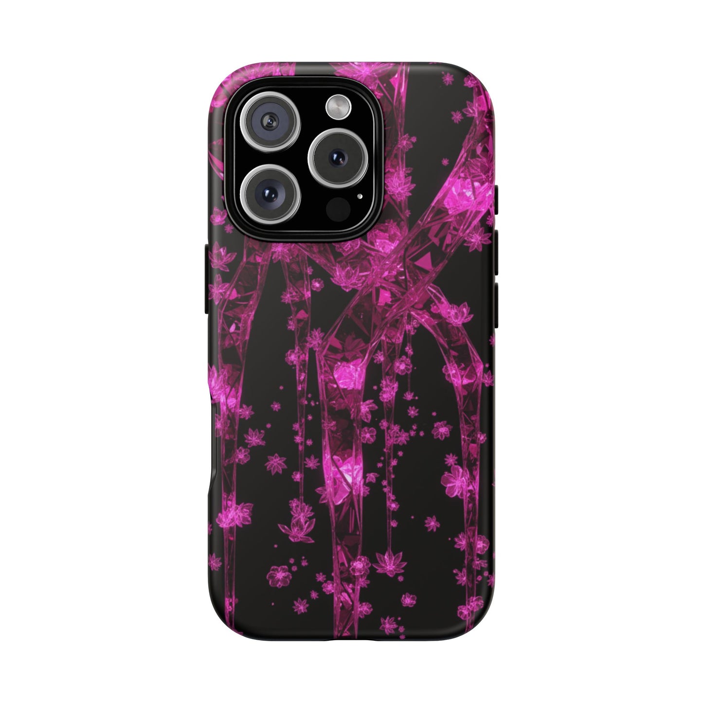 iPhone Tough Cases Phone Cases for iPhone 14\15\16\17– Dual Layer, Matte/Glossy Finish, Wireless Charging Compatible. Tough Cases — Pink Shockproof Phone Case