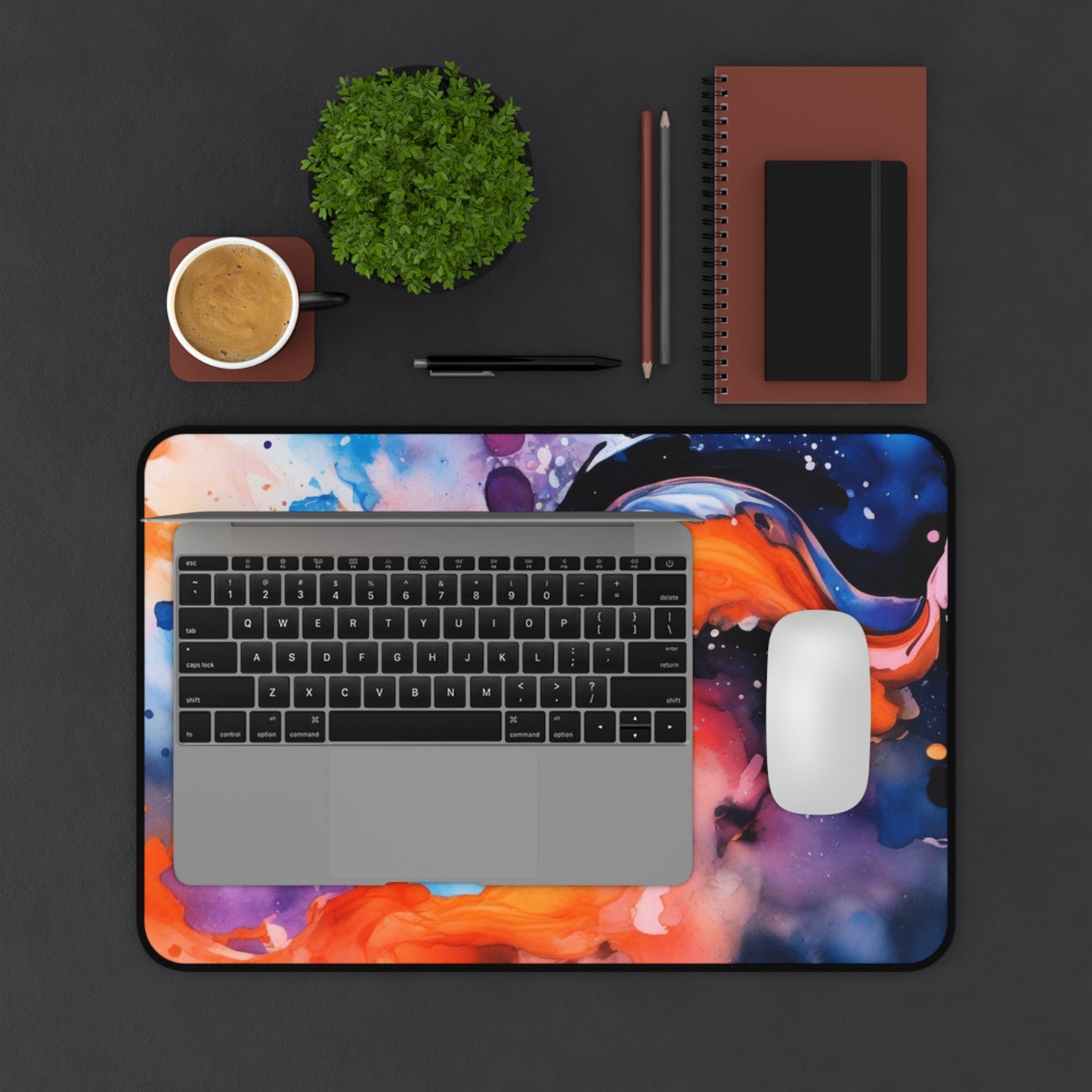 Large Gaming Mouse Pad – Premium Mouse Pad & Tech Accessory for Home & Office, Premium Desk Mat, Gaming Mouse Pad, Non-slip. Abstract Color Splash Desk Mat — Vibrant Fluid Art Mouse Pad