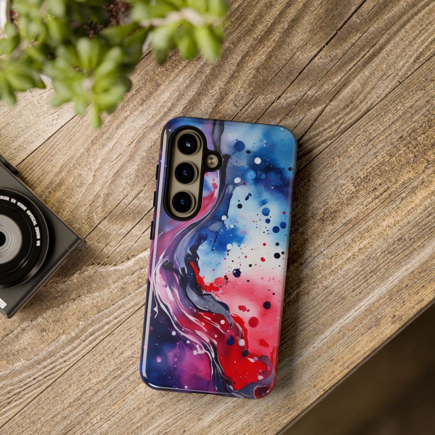 Galaxy Abstract Tough Phone case for Samsung Galaxy S25/S24/S23 – Vibrant Nebula Protective Cover