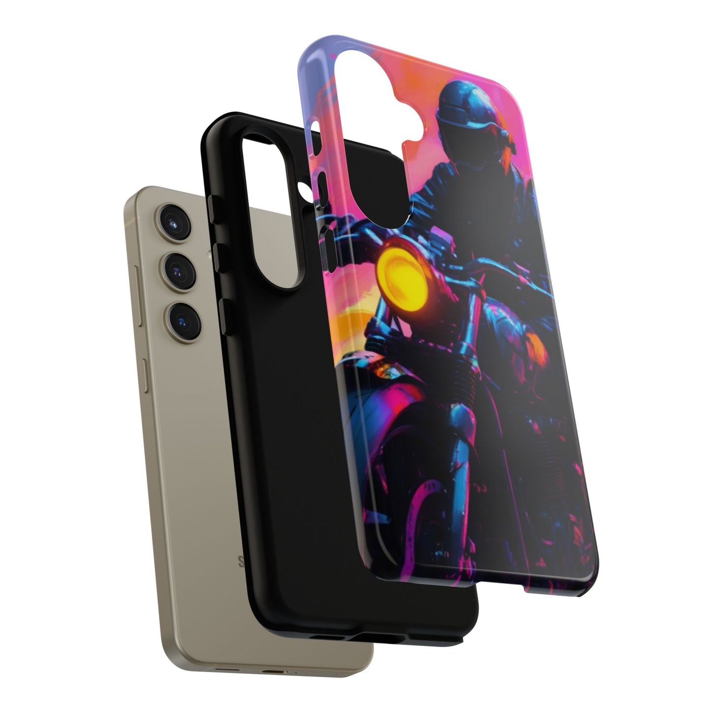 Tough Cases Phone Cases for Samsung Galaxy S25/S24/S23 – Dual Layer, Matte/Glossy Finish, Wireless Charging Compatible