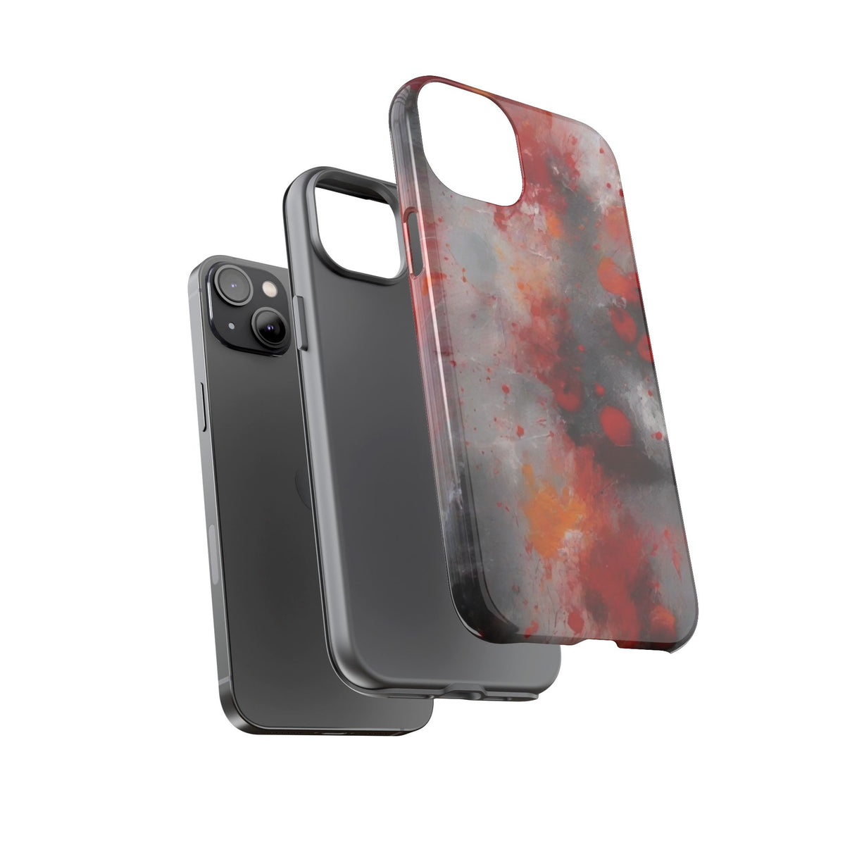 iPhone Tough Case Phone Case for iPhone 14\15\16\17 – Dual Layer, Matte/Glossy Finish, Wireless Charging Compatible