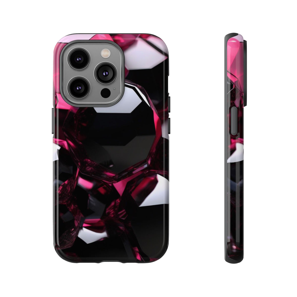 iPhone Tough Case Phone Case for iPhone 14\15\16\17 – Dual Layer, Matte/Glossy Finish, Wireless Charging Compatible