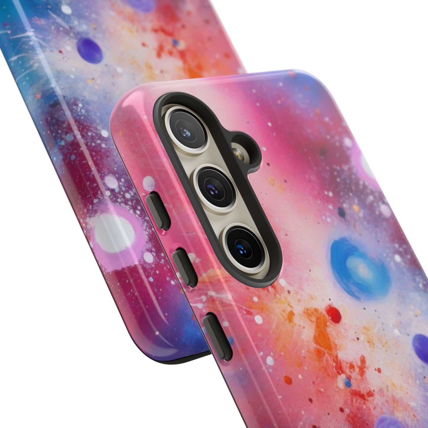 Tough Case Phone Case for Samsung Galaxy S25/S24 – Dual Layer, Matte/Glossy Finish, Wireless Charging Compatible, Cosmic Phone Case - Galaxy Inspired