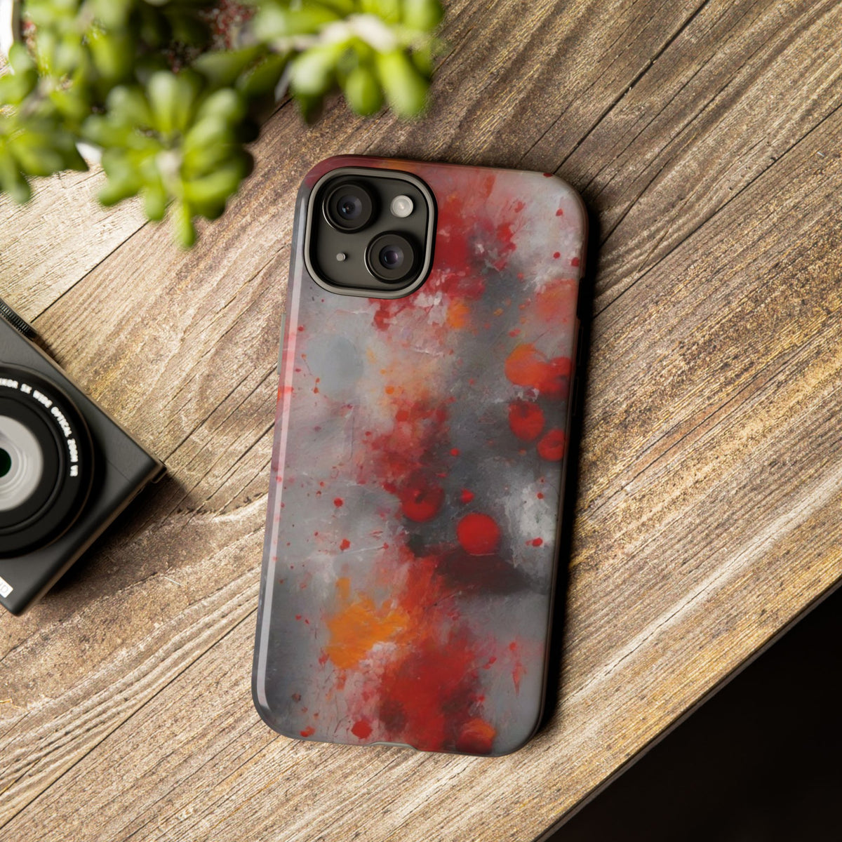 iPhone Tough Case Phone Case for iPhone 14\15\16\17 – Dual Layer, Matte/Glossy Finish, Wireless Charging Compatible