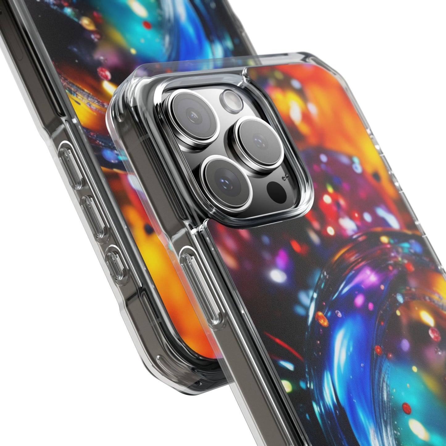 Magnetic Phone Case for iPhone 16/15/14 | Stylish Clear Impact Case, Trendy Protection for iPhone, Unique Gifts for Tech Lovers, Modern Aesthetic