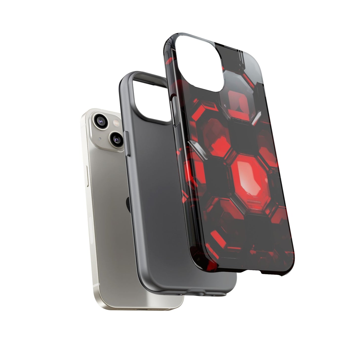 iPhone Tough Case Phone Case for iPhone 14\15\16 – Dual Layer, Matte/Glossy Finish, Wireless Charging Compatible