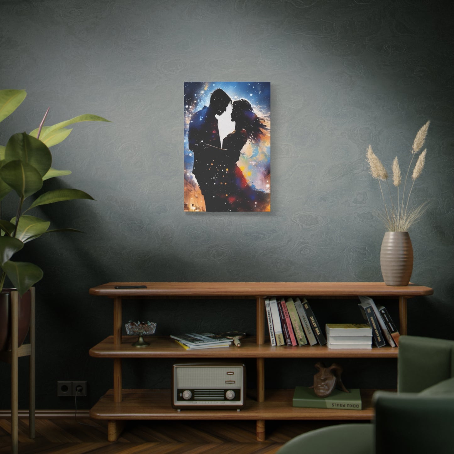 Abstract Art Canvas Print – Modern Wall Art, Digital Artwork, Matte Canvas, Ready to Hang, Home & Office Décor, Modern Wall Décor, Home Decoration, Couple Artwork, Unique Gift for Anniversary, Valentine's Day