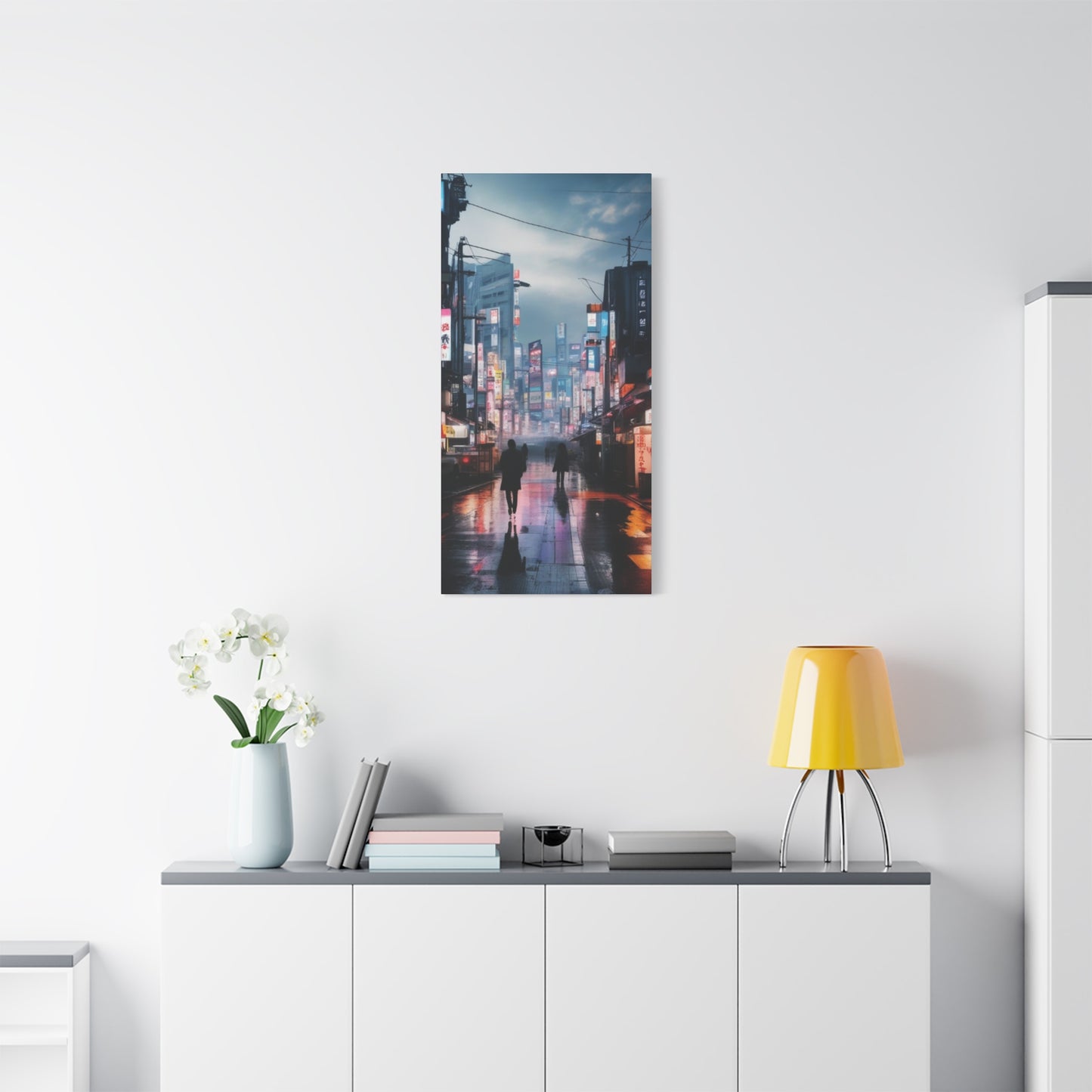 Abstract Art Canvas Print – Modern Wall Art, Matte Canvas, Ready to Hang, Home & Office Décor, Modern Wall Décor, Urban Cityscape Canvas Art - Stretched Matte 1.25"