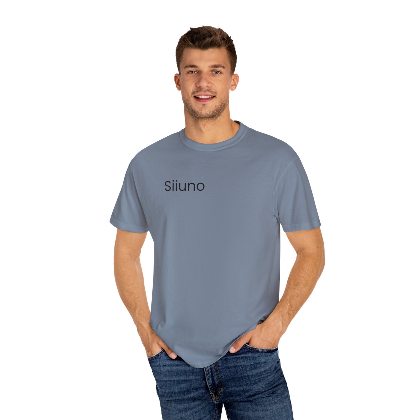 Siiuno Garment-Dyed T-shirt for Everyday Comfort, Unisex Tee for Casual Wear, Gift for Friends, Relaxed Style Tee, Versatile Summer Top