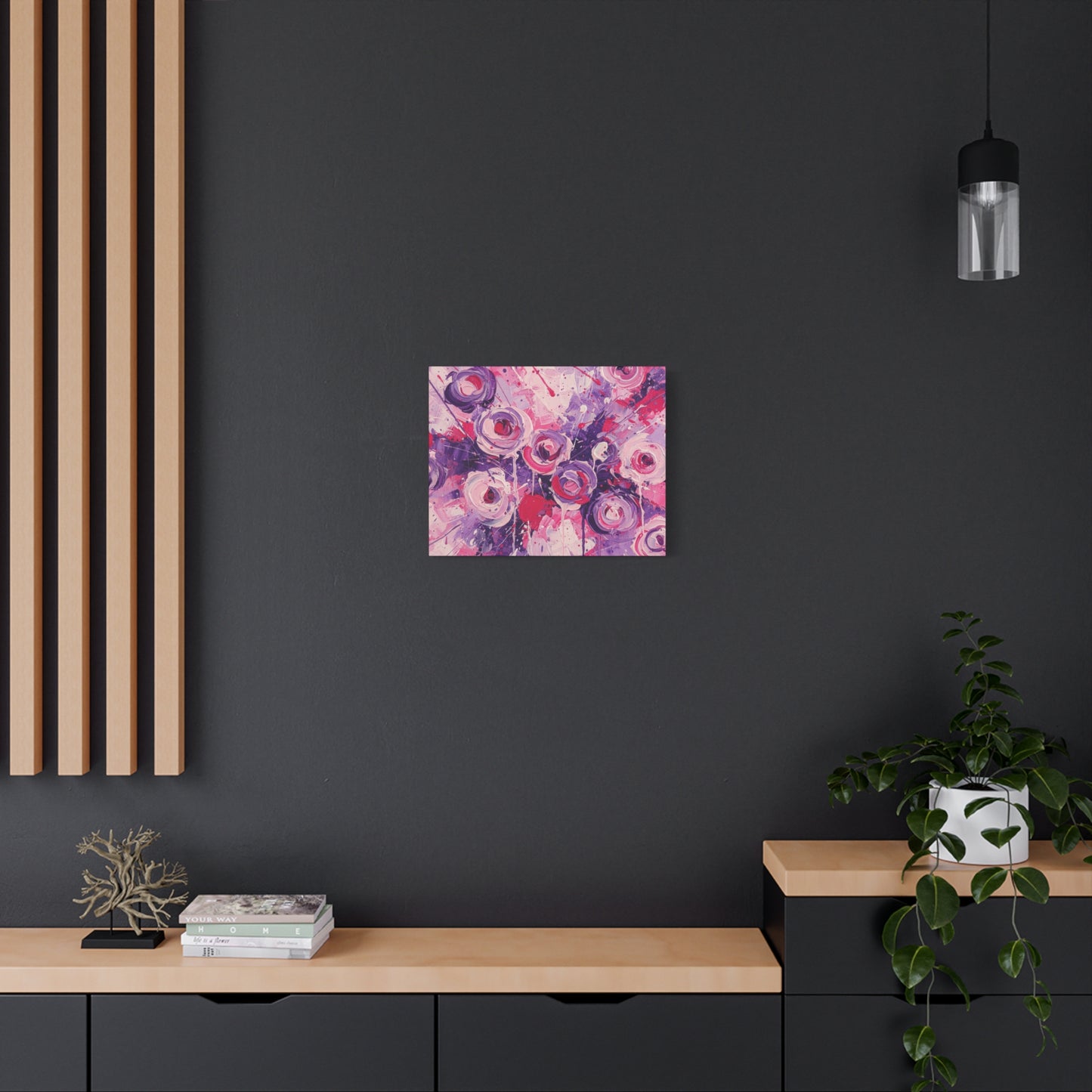 Abstract Art Canvas Print – Premium canvas print, Modern Wall Art, Matte Canvas, Ready to Hang, Home & Office Décor, Floral Abstract Canvas Print — Stretched Matte Wall Art