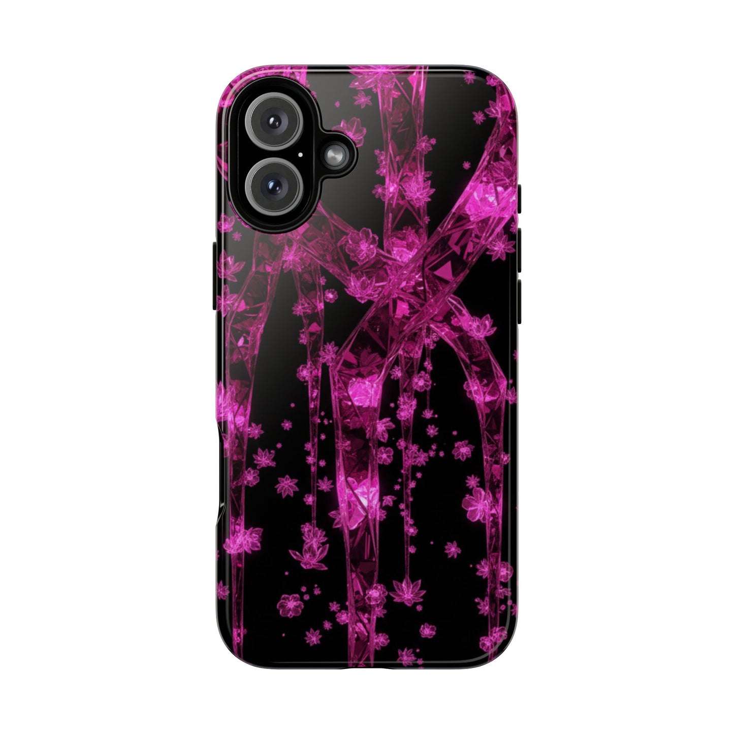 iPhone Tough Cases Phone Cases for iPhone 14\15\16\17– Dual Layer, Matte/Glossy Finish, Wireless Charging Compatible. Tough Cases — Pink Shockproof Phone Case