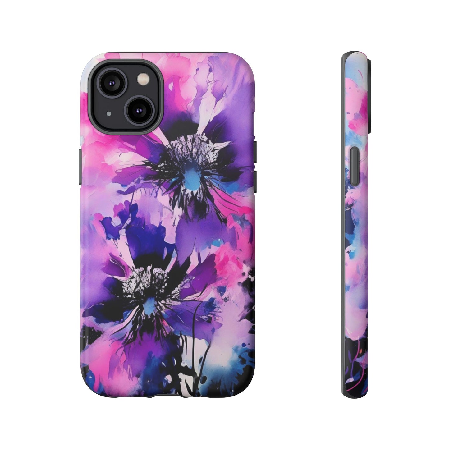 Floral Phone Case for iPhone 17\16\15\14\- Tough Cases, Stylish Cell Phone Cover, Floral Design, Gift for Her, Tech Accessory, Flower Print Phone Cover