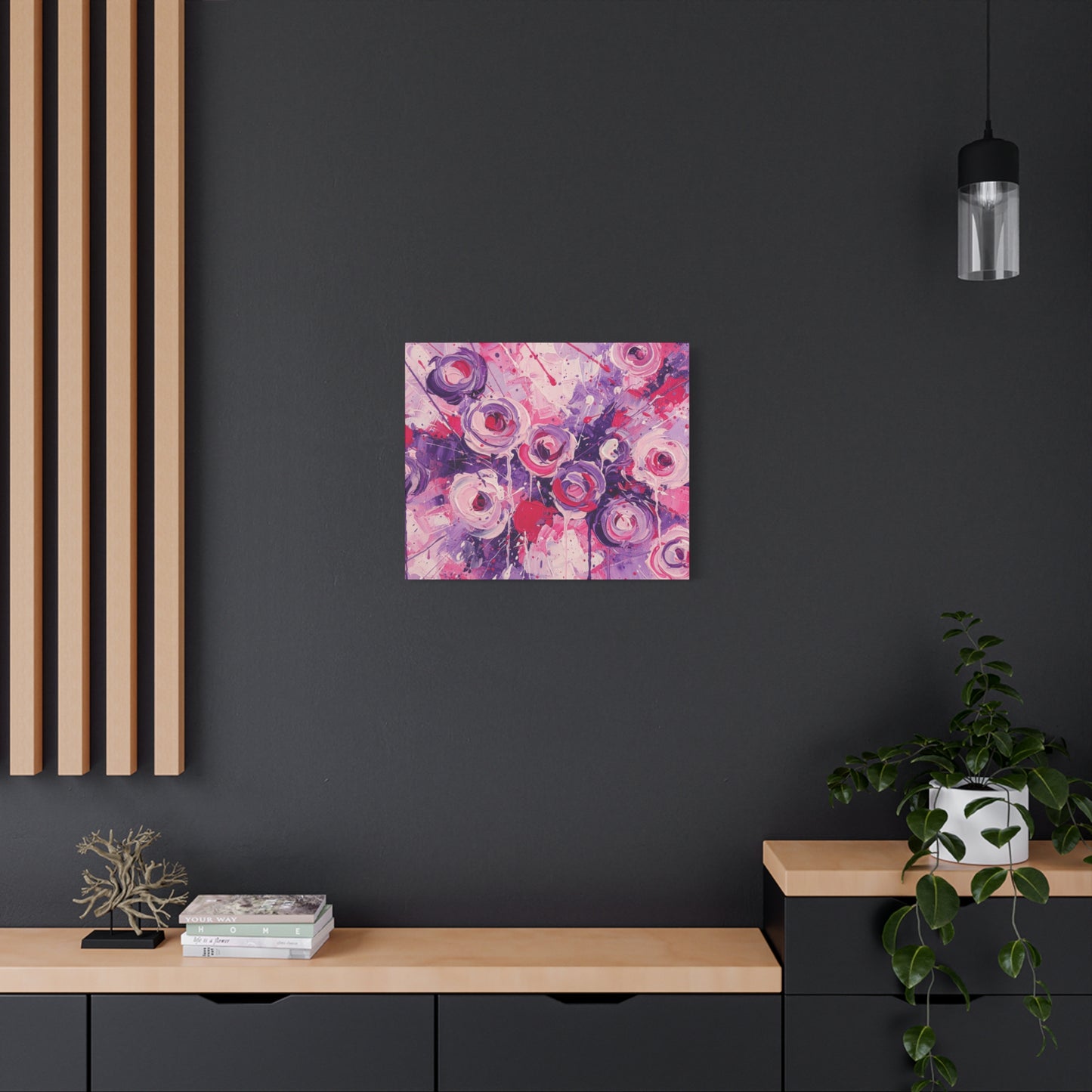 Abstract Art Canvas Print – Premium canvas print, Modern Wall Art, Matte Canvas, Ready to Hang, Home & Office Décor, Floral Abstract Canvas Print — Stretched Matte Wall Art