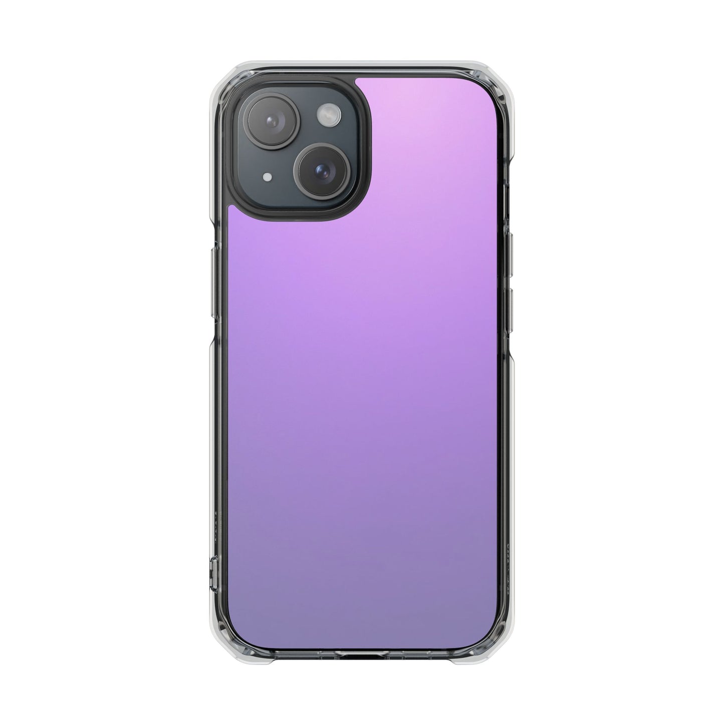 Magnetic Phone Cases for iPhone16/15/14, Impact Protection, Purple Gradient iPhone Case, Durable Clear Cover, Trendy Accessory, Gift for Tech Lovers