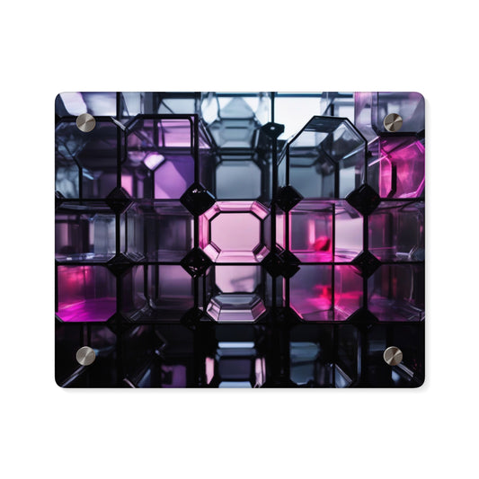 Acrylic Wall Art Panels - Modern Home Decor, Colorful Wall Display, Geometric Artwork, Unique Gift for Art Lovers, Contemporary Living Space