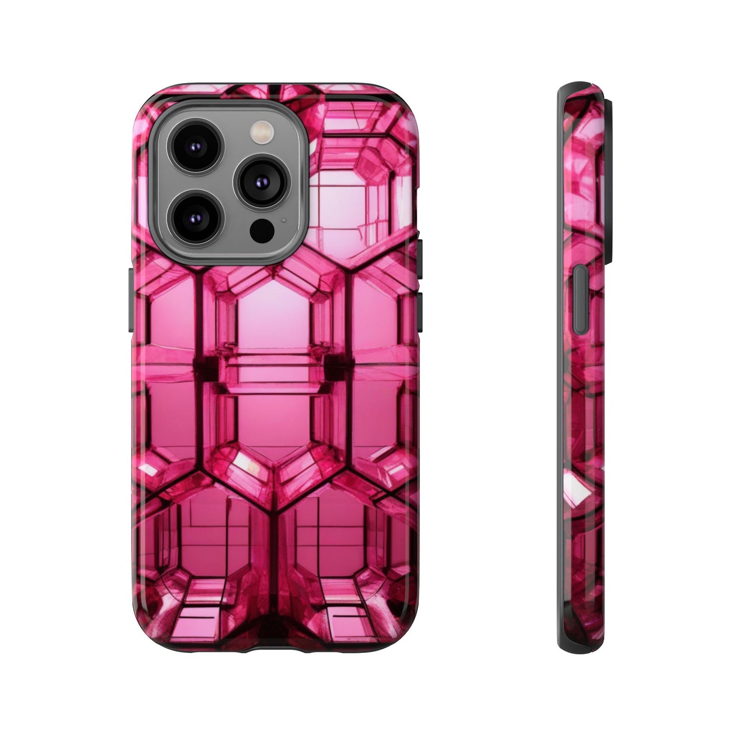 Stylish Pink Phone Case for iPhone 17/16/15/14, Gifts for Her