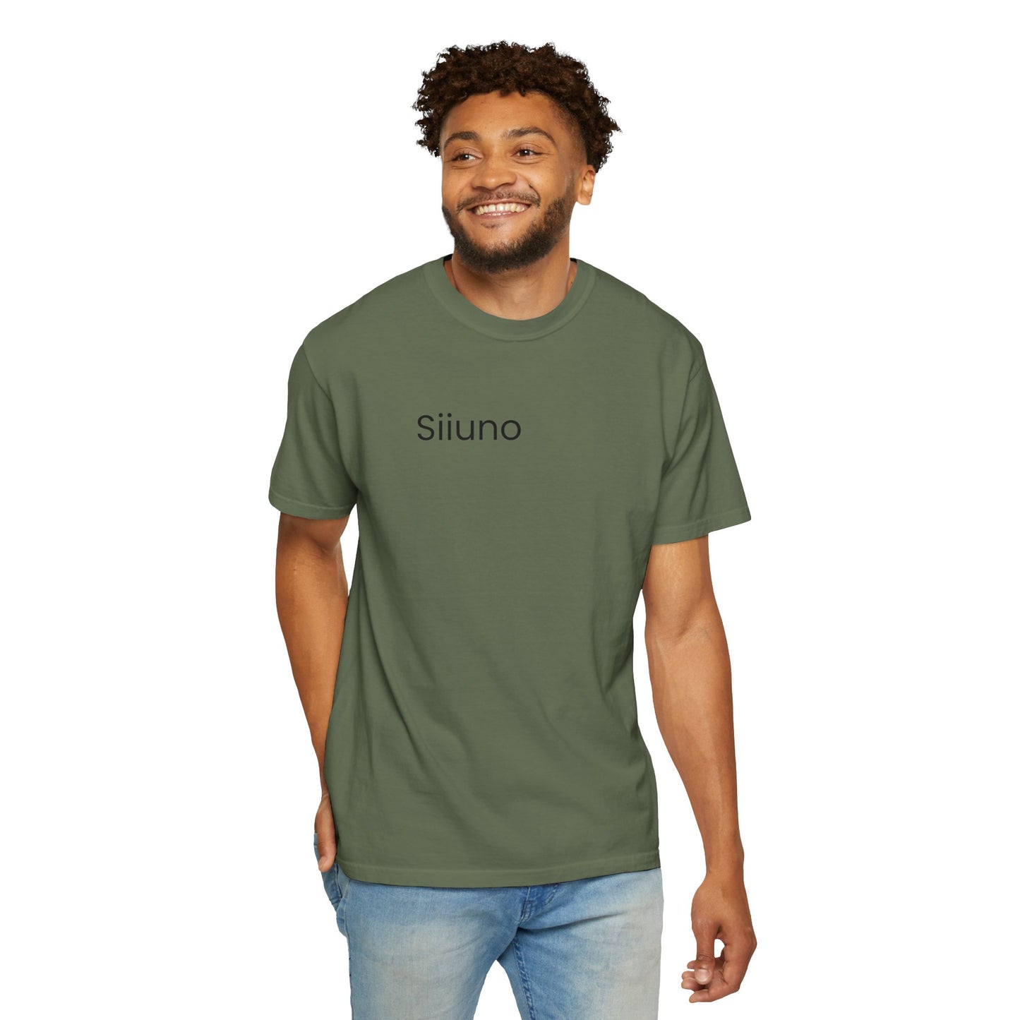 Siiuno Garment-Dyed T-shirt for Everyday Comfort, Unisex Tee for Casual Wear, Gift for Friends, Relaxed Style Tee, Versatile Summer Top