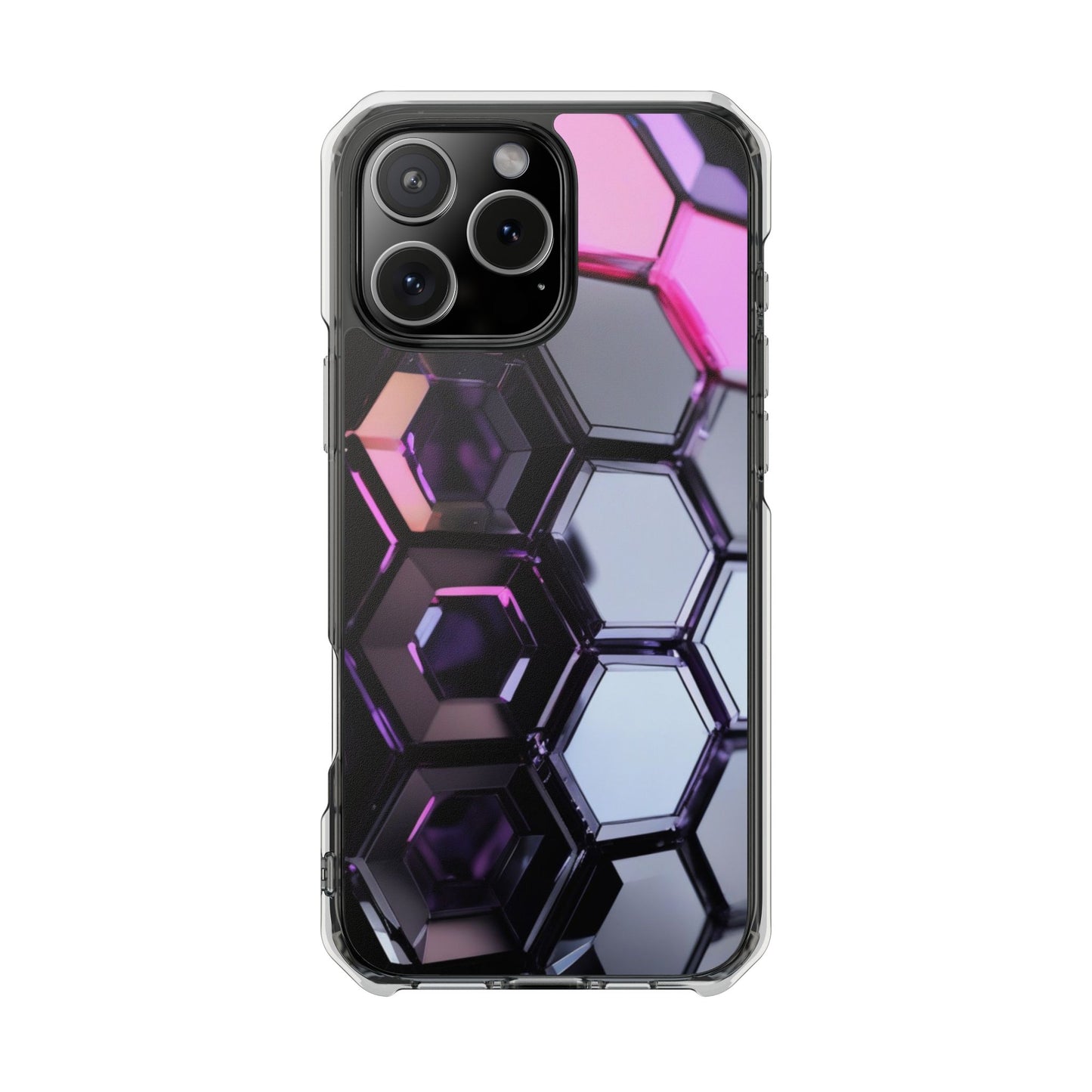 Magnetic Phone Case for iPhone 16/15/14 | Stylish Clear Impact Case, Trendy Protection for iPhone, Unique Gifts for Tech Lovers, Modern Aesthetic