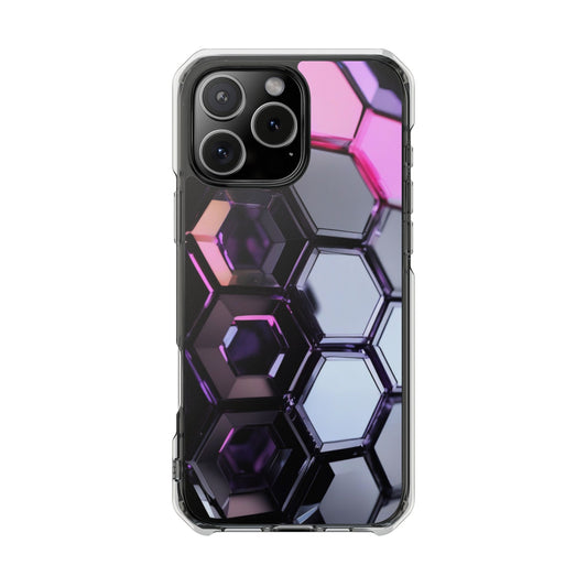 Magnetic Phone Case for iPhone 16/15/14 | Stylish Clear Impact Case, Trendy Protection for iPhone, Unique Gifts for Tech Lovers, Modern Aesthetic