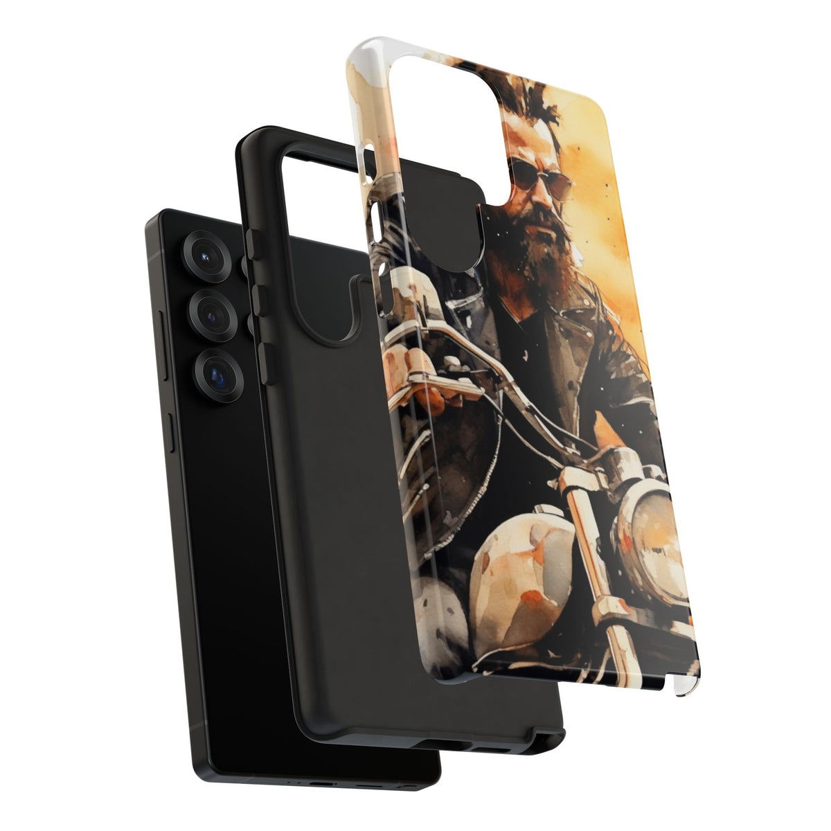 Tough Case Phone Case for Samsung Galaxy S25/S24 – Dual Layer, Matte/Glossy Finish, Wireless Charging Compatible