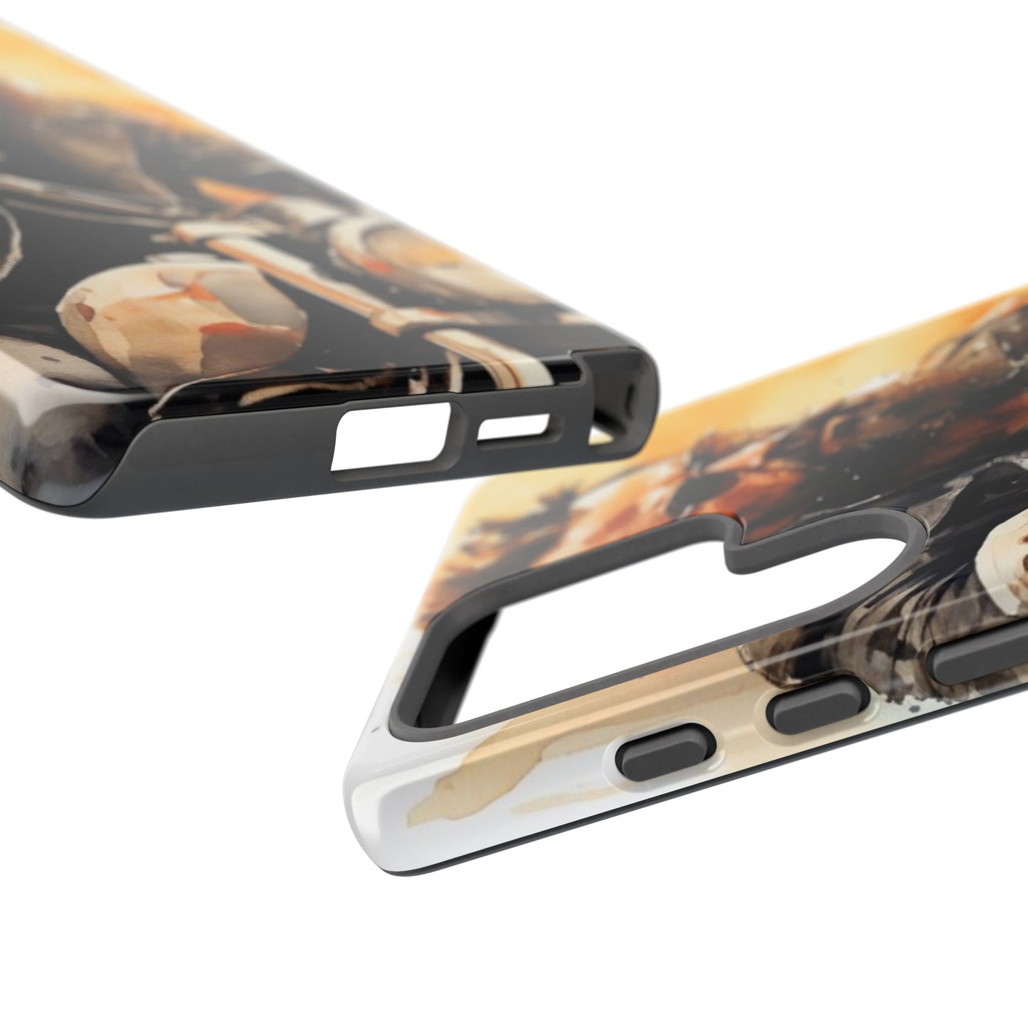 Tough Case Phone Case for Samsung Galaxy S25/S24 – Dual Layer, Matte/Glossy Finish, Wireless Charging Compatible