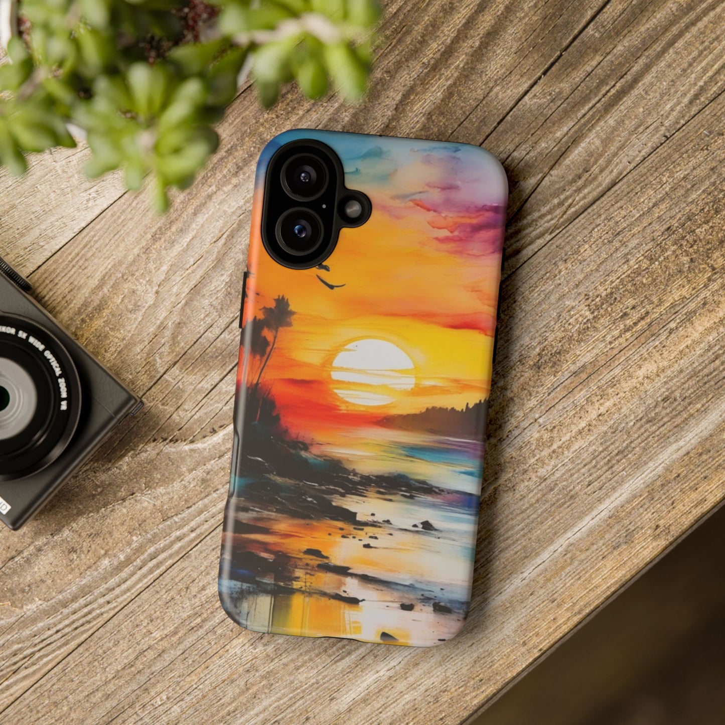 iPhone Tough Case Phone Case for iPhone 16/16 Plus/16 Pro/16 Pro Max – Dual Layer, Matte/Glossy Finish, Wireless Charging Compatible
