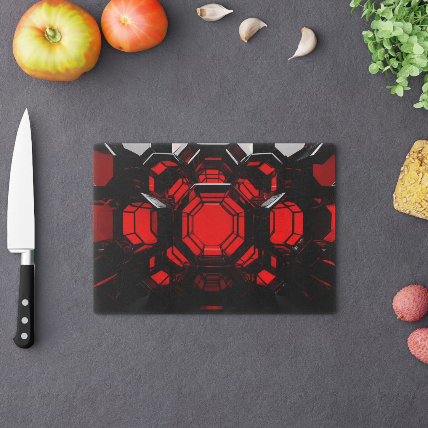 Tempered Glass Cutting Board – Hygienic, Scratch-Resistant, Dishwasher-Safe | Modern Kitchen Essential, Modern Kitchen Decor, Gifts for Chefs, Housewarming Present, Unique Culinary Gift
