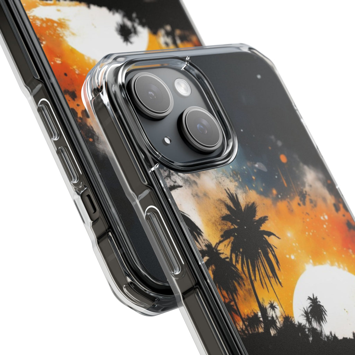 Magnetic Phone Case for iPhone 16/15/14 | Stylish Clear Impact Case, Trendy Protection for iPhone, Unique Gifts for Tech Lovers, Modern Aesthetic