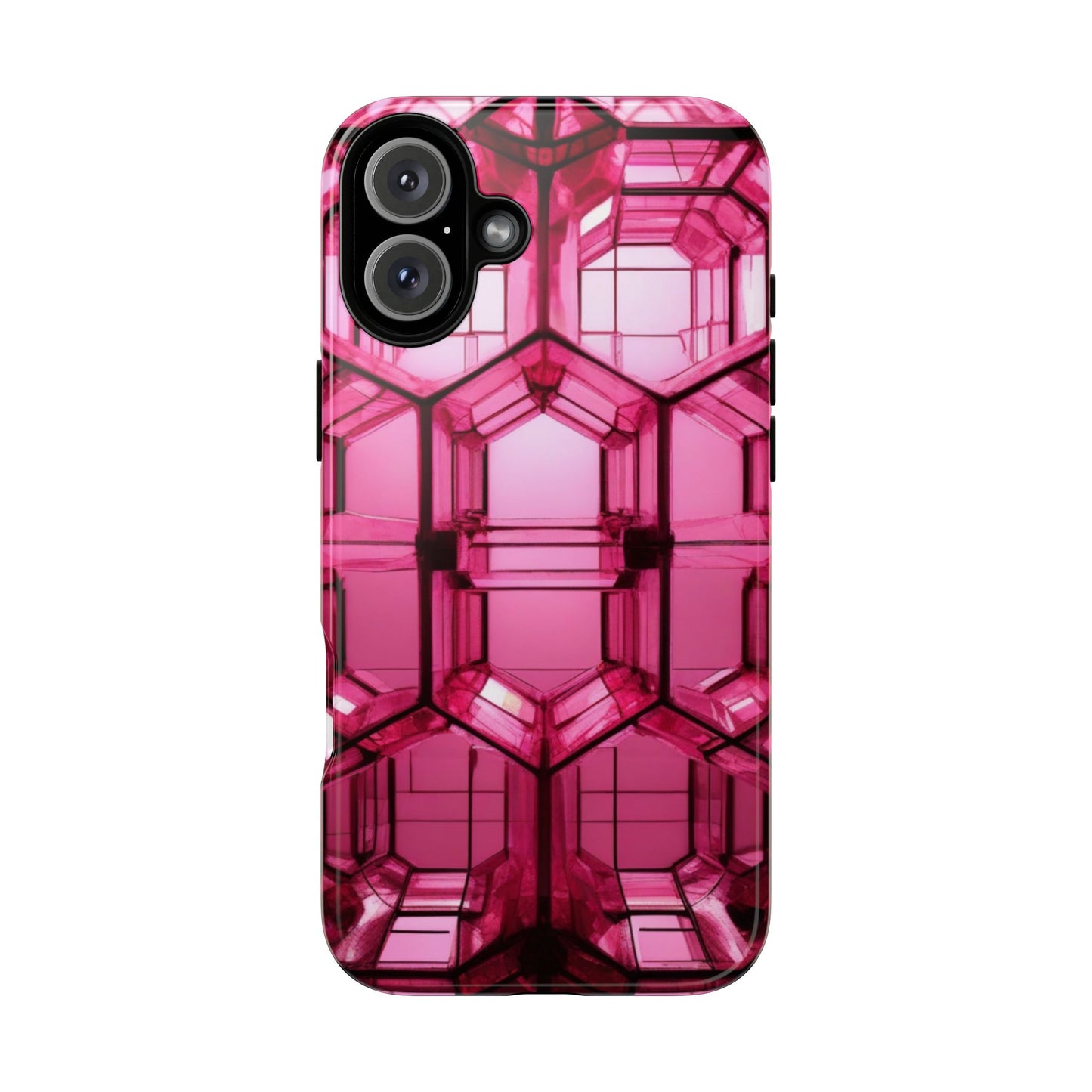 Stylish Pink Phone Case for iPhone 17/16/15/14, Gifts for Her