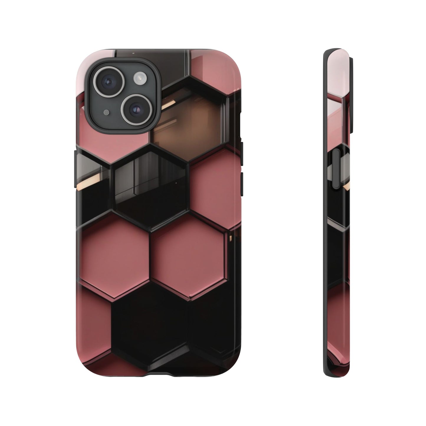 iPhone Tough Case Phone Case for iPhone 14\15\16 – Dual Layer, Matte/Glossy Finish, Wireless Charging Compatible