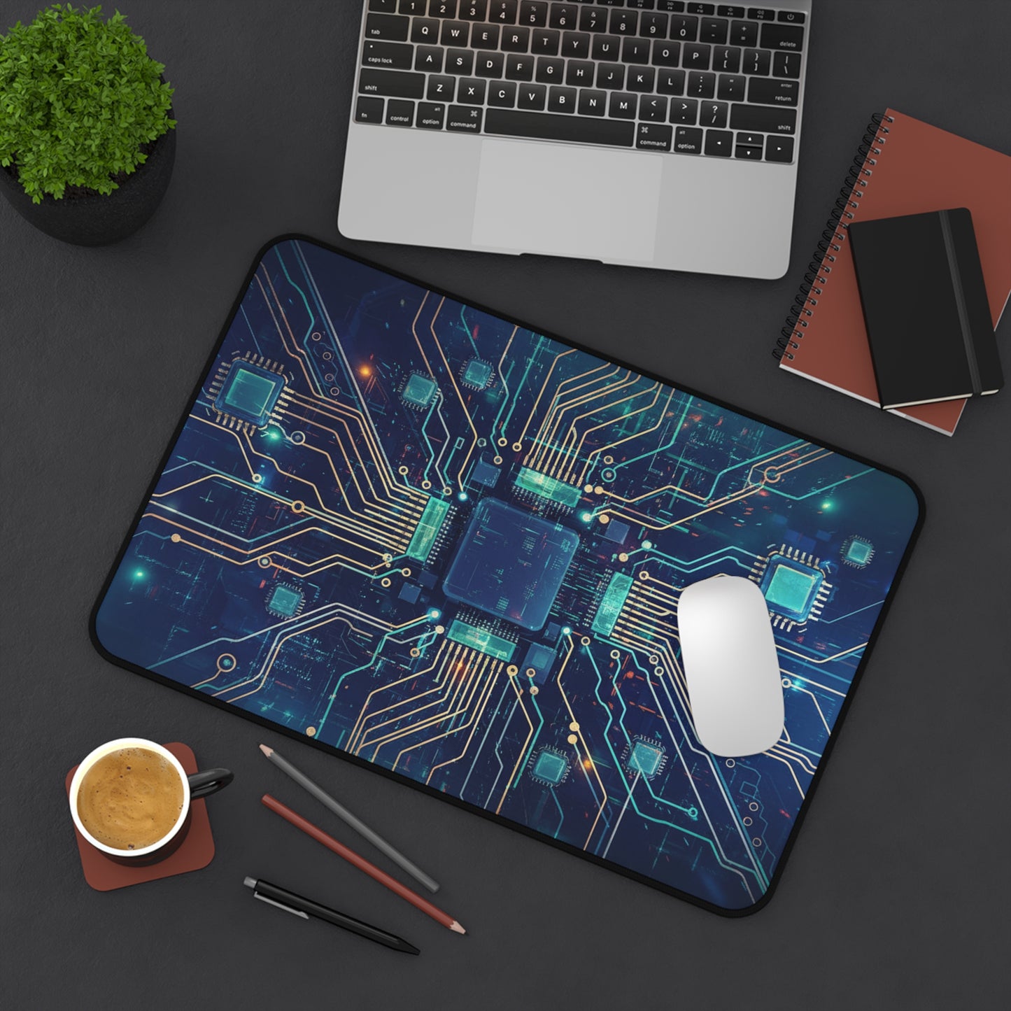 Large Gaming Mouse Pad – Premium Mouse Pad & Tech Accessory for Home & Office, Premium Desk Mat, Gaming Mouse Pad, Non-slip, Circuit Board Desk Mat — Tech Gamer Computer Mouse Pad