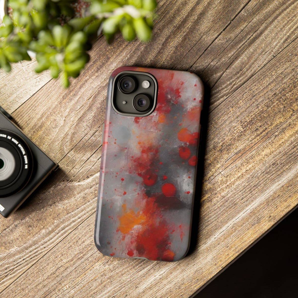iPhone Tough Case Phone Case for iPhone 14\15\16\17 – Dual Layer, Matte/Glossy Finish, Wireless Charging Compatible