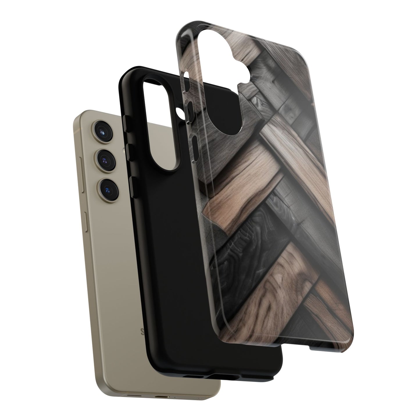 Tough Case Phone Case for Samsung Galaxy S25/S24 – Dual Layer, Matte/Glossy Finish, Wireless Charging Compatible
