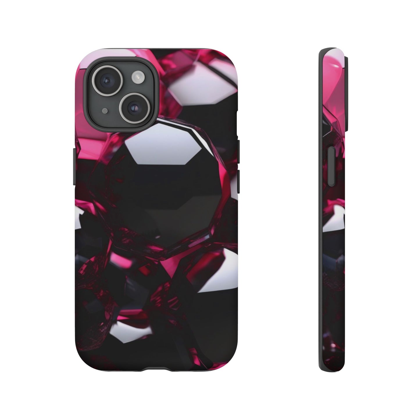 iPhone Tough Case Phone Case for iPhone 14\15\16 – Dual Layer, Matte/Glossy Finish, Wireless Charging Compatible