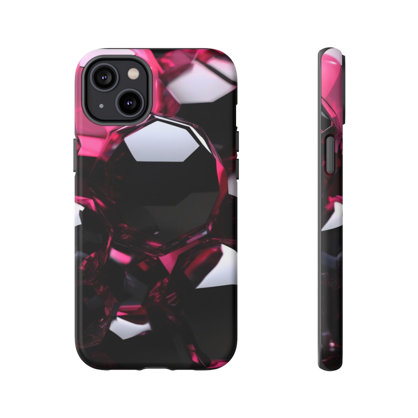 iPhone Tough Case Phone Case for iPhone 14\15\16\17 – Dual Layer, Matte/Glossy Finish, Wireless Charging Compatible