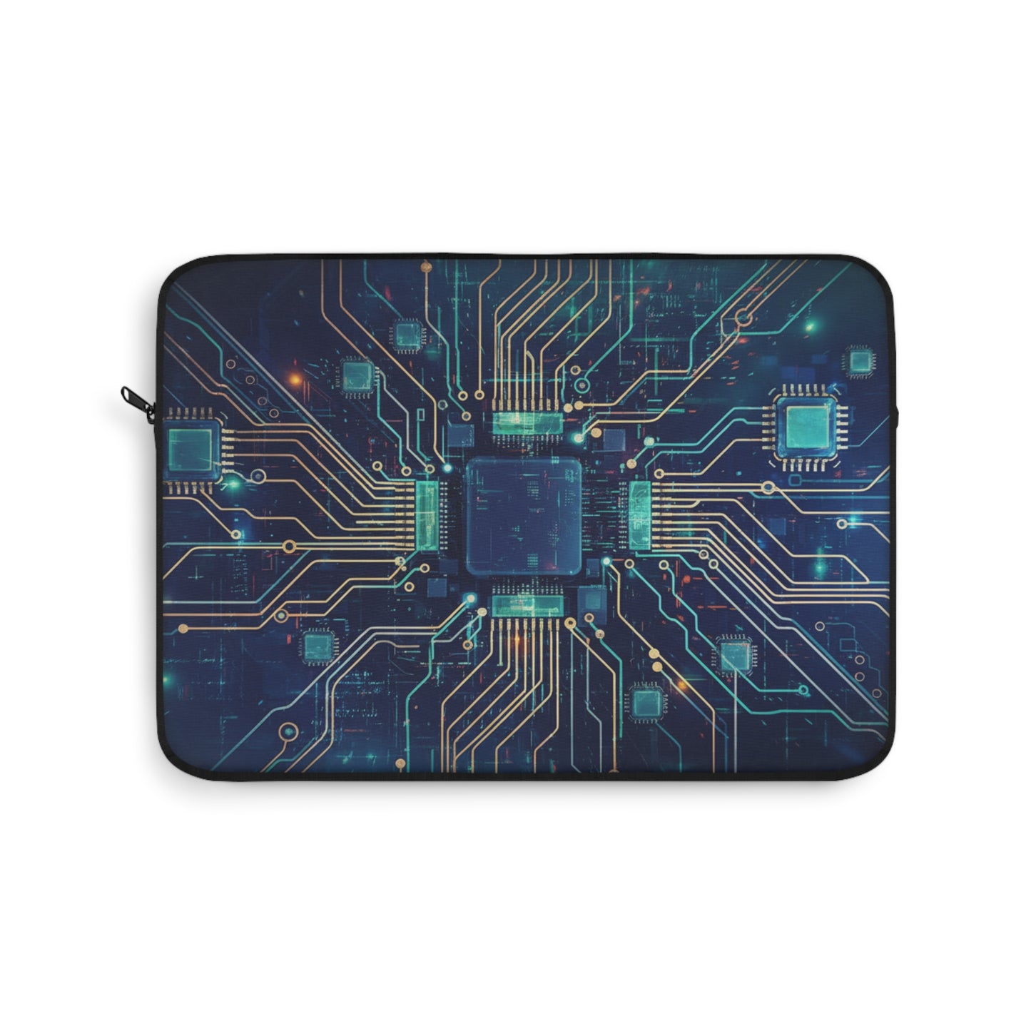 Laptop Sleeve - Modern Tech Accessory, Gift for Students, Stylish Computer Case, Office Essentials | Chic Device Protection for Tech Lovers, Modern Gift, College Essentials, Travel Accessory. Circuit...