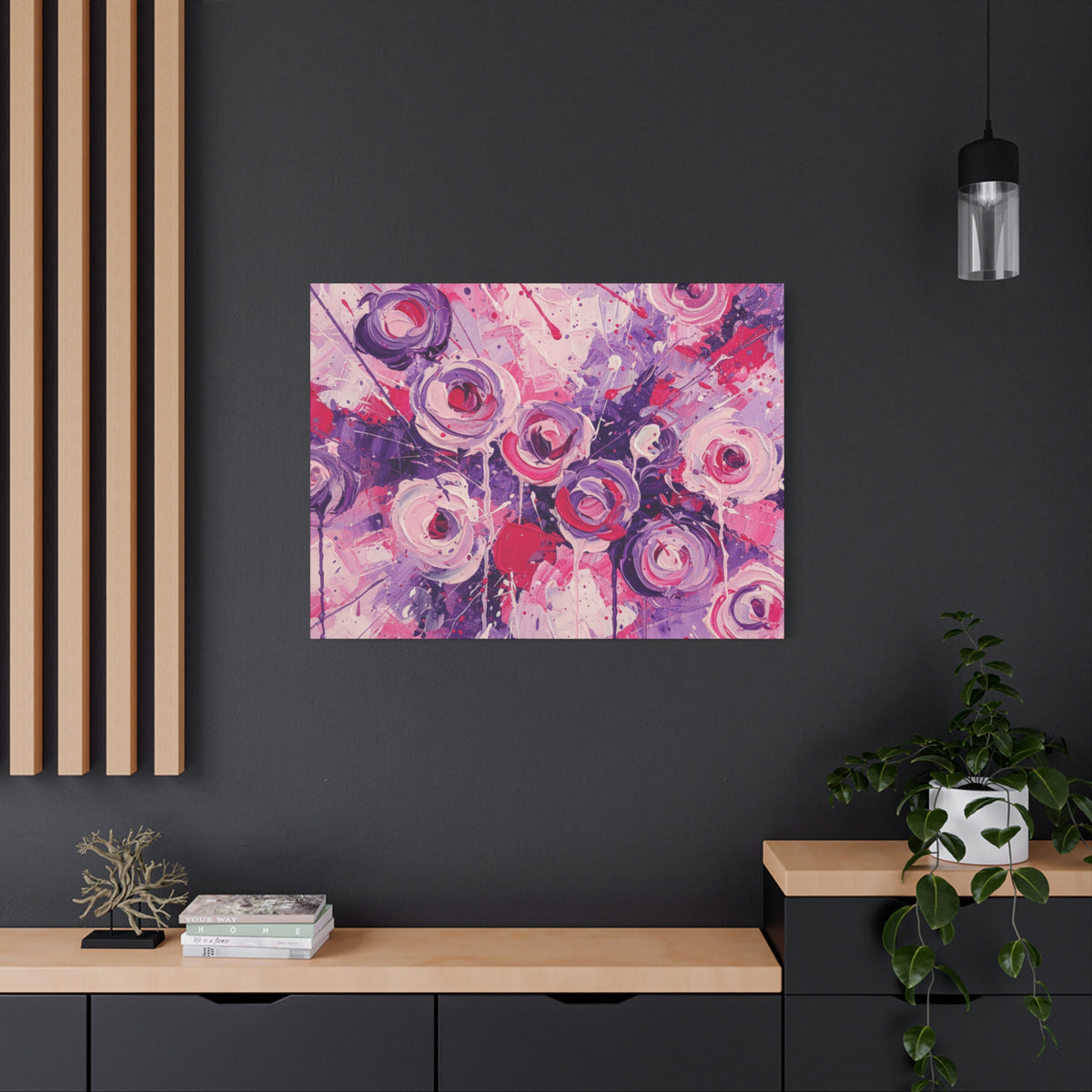 Abstract Art Canvas Print – Premium canvas print, Modern Wall Art, Matte Canvas, Ready to Hang, Home & Office Décor, Floral Abstract Canvas Print — Stretched Matte Wall Art