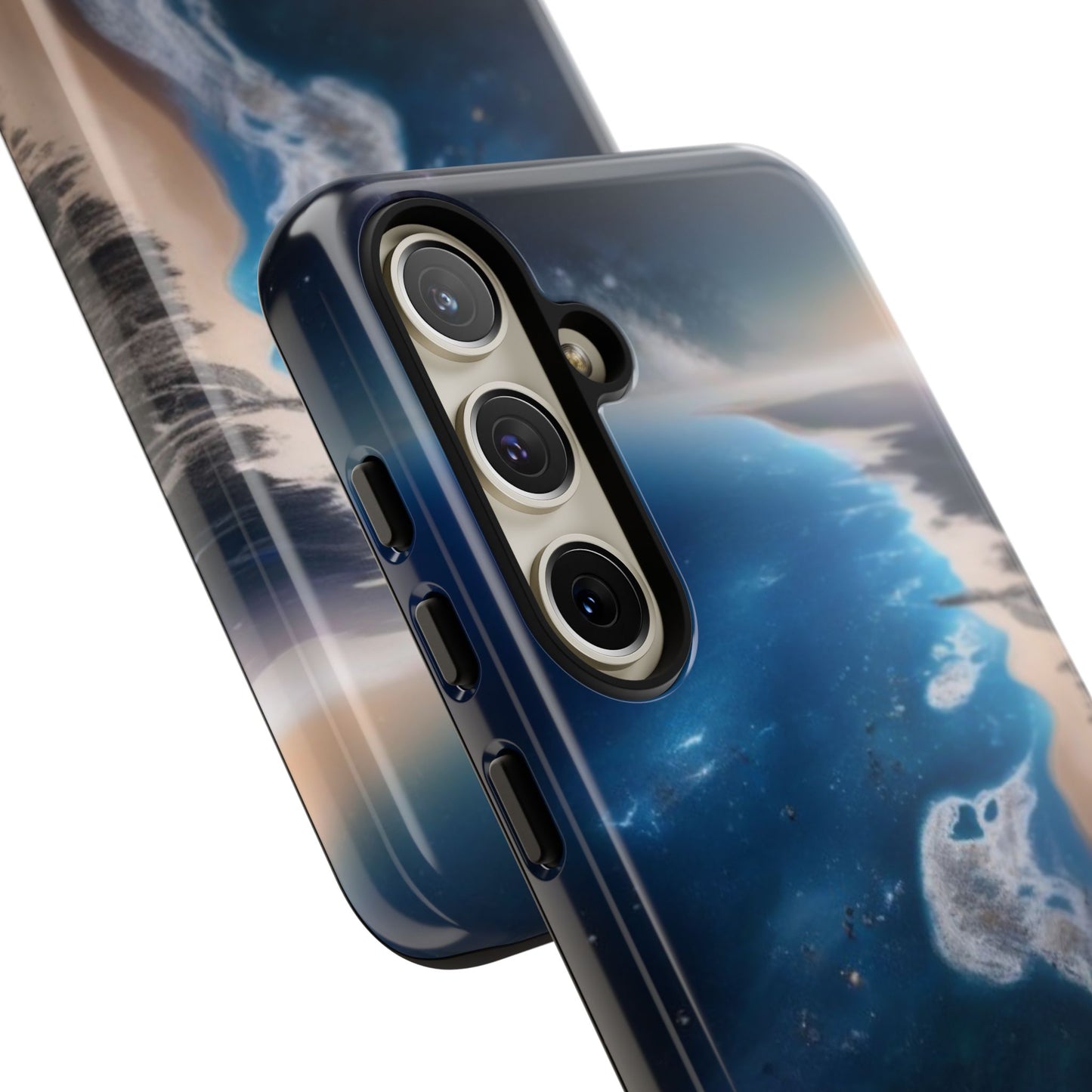 Tough Case Phone Case for Samsung Galaxy S26/S25/S24/S23/S22 – Dual Layer, Matte/Glossy Finish, Wireless Charging CompatibleOcean Wave Phone Case - Tough, Stylish Protection for Beach Lovers