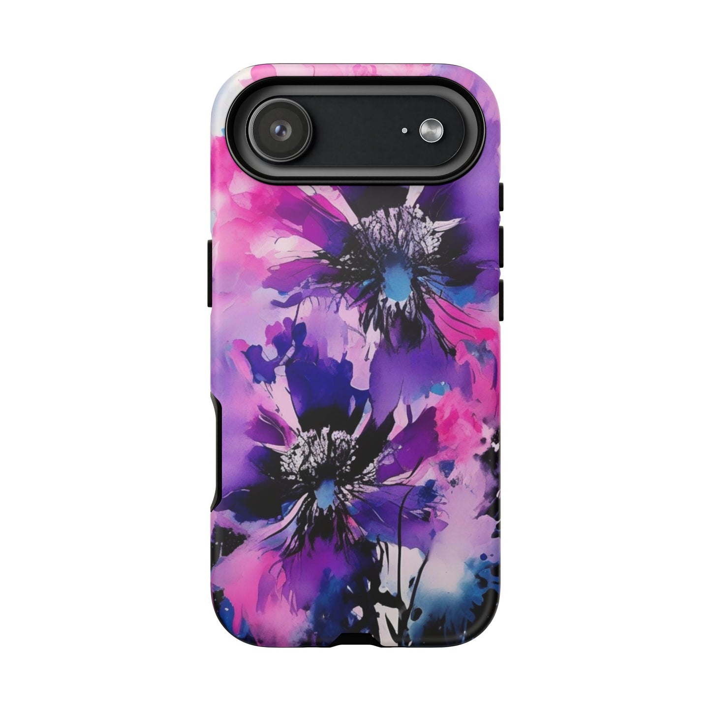 Floral Phone Case for iPhone 17\16\15\14\- Tough Cases, Stylish Cell Phone Cover, Floral Design, Gift for Her, Tech Accessory, Flower Print Phone Cover