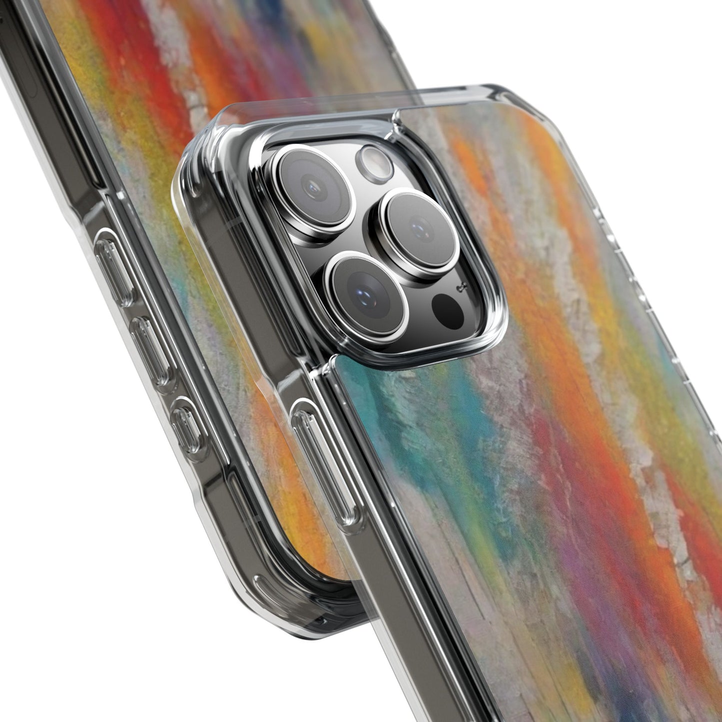 Magnetic Impact Phone Case for iPhone 16/15/14. Vibrant Magnetic Clear Phone Case, Artistic Design, Custom Phone Cover, Gift for Her, Colorful Aesthetic, Phone Accessories