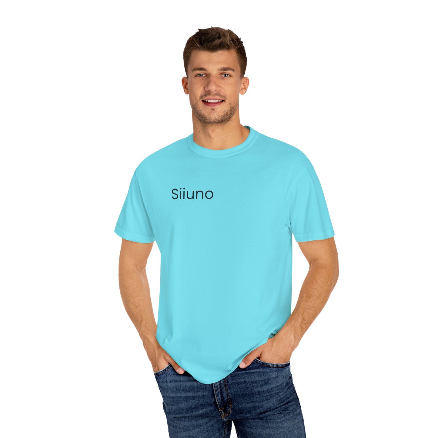 Siiuno Garment-Dyed T-shirt for Everyday Comfort, Unisex Tee for Casual Wear, Gift for Friends, Relaxed Style Tee, Versatile Summer Top
